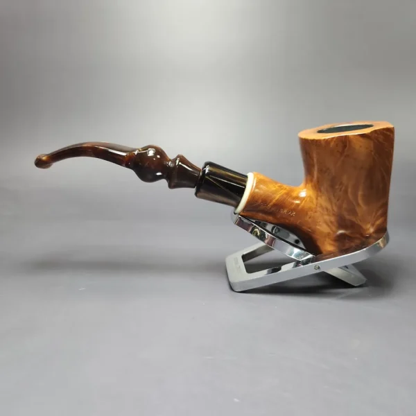 Edward's XL Smooth Freehand Dublin w/ Acrylic Estate Briar Pipe, American Estates - Image 4