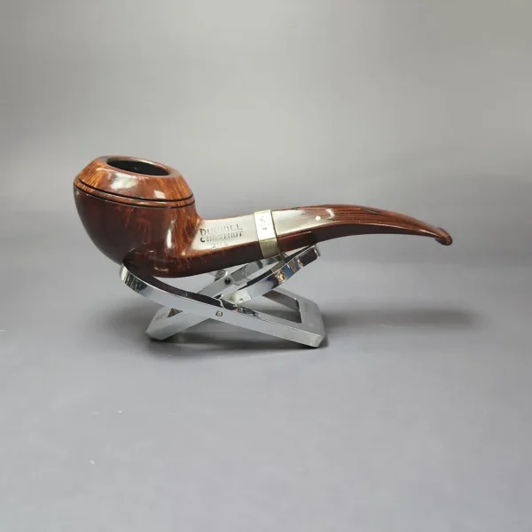 Dunhill 1990 Chestnut 3108 Smooth Bulldog w/ 9kt Gold Estate Briar Pipe, English Estates - Image 3