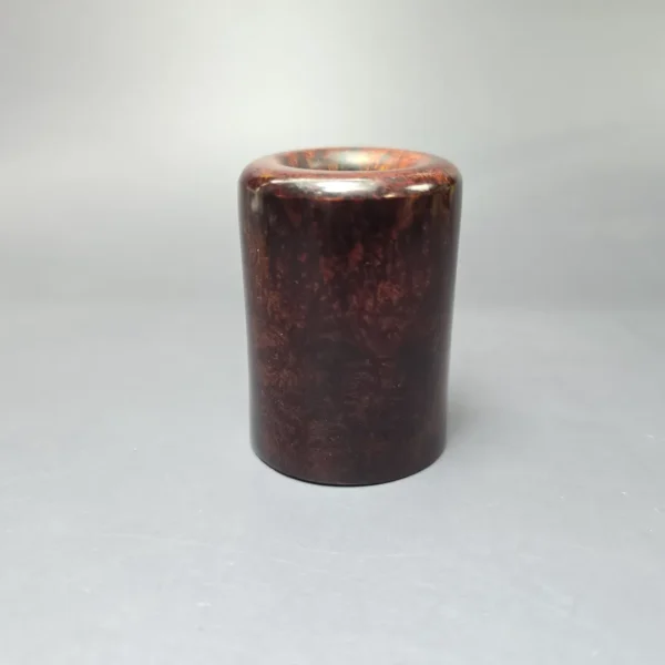 Elwood (Ferndown) Smooth Poker w/ Silver Estate Briar Pipe, English Estates, 9mm - Image 3