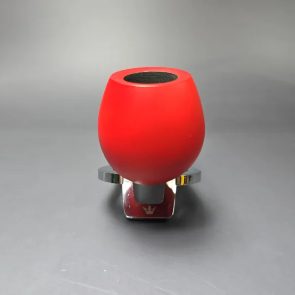 Al Pascia Curvy Red 02 Smooth Apple Reverse Calabash Estate Pipe, Unsmoked, 9mm - Image 3