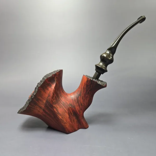 Preben Holm Fancy Matt (C5) XL Smooth Freehand Sitter Estate Briar Pipe, Unsmoked - Image 3