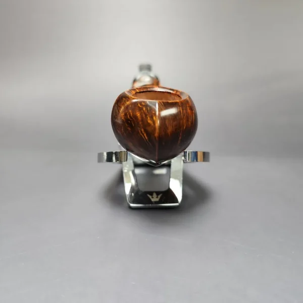 Mina Pipes Smooth Long Shank Blowfish Estate Briar Pipe, Unsmoked - Image 3