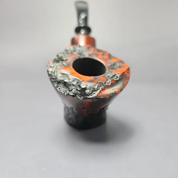 Nording Moss Partially Rusticated Freehand Sitter Estate Briar Pipe, Unsmoked - Image 3