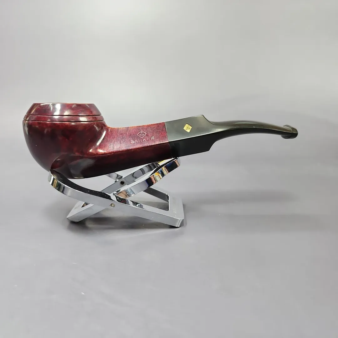 BBB Banker 56071 Smooth Bent Bulldog Estate Briar Pipe, Unsmoked - Image 3