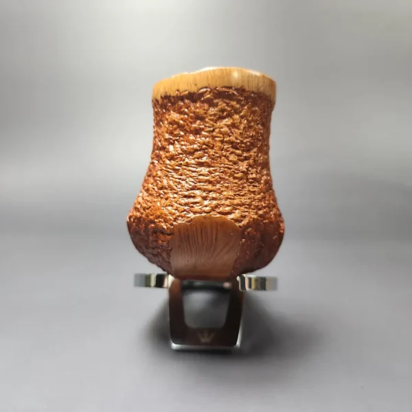 Don Carlos XL Partially Rusticated Brandy w/ Silver Estate Briar Pipe, Unsmoked - Image 3