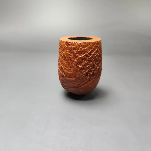 Castleford (Colin Fromm) XL Sandblasted Lumberman Estate Briar Pipe, Unsmoked - Image 3