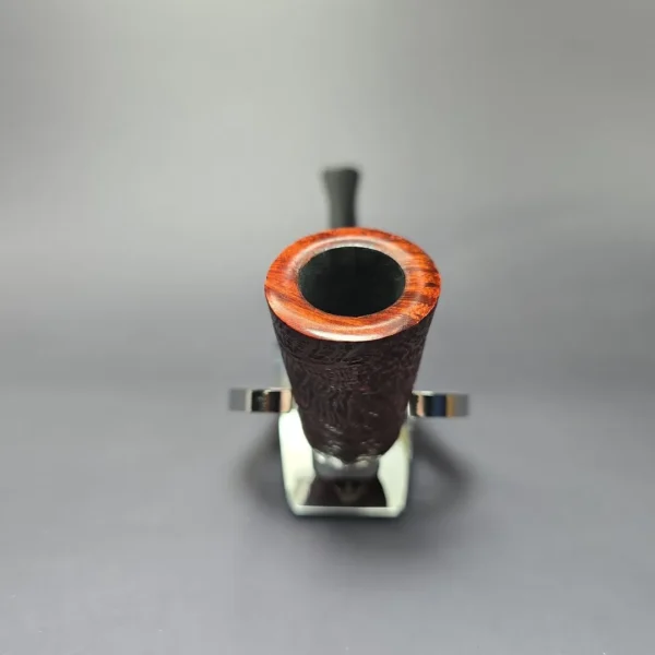 Herriot Pipes Partially Sandblasted "Arne Jacobsen" Dublin w/ Horn Estate Briar Pipe, Unsmoked - Image 3