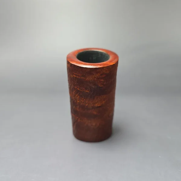 Herriot Pipes Partially Sandblasted Poker w/ Boxwood Handmade Briar Pipe, New - Image 3