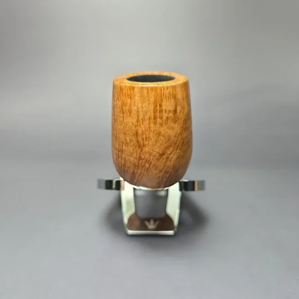 Herriot Pipes Smooth Billiard w/ Boxwood Handmade Briar Pipe, New - Image 3