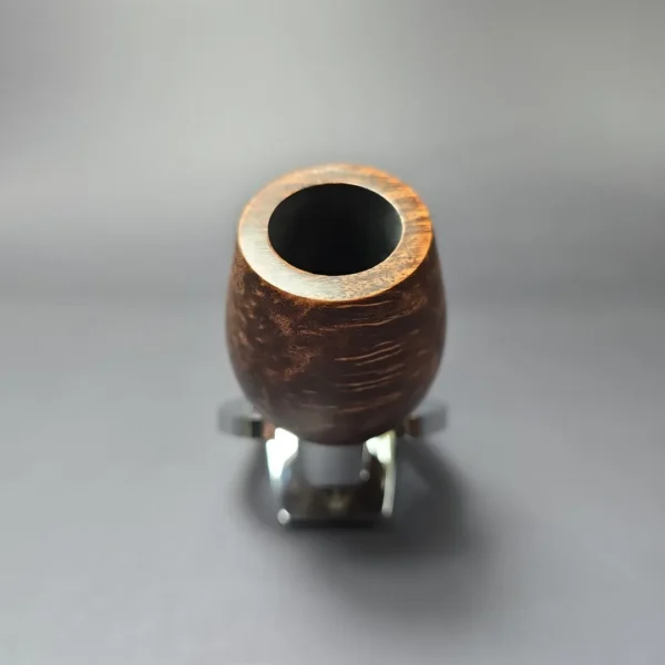 Moonshine MS03 Dark Smooth Deviled Egg Anse w/ Coffee Stem Briar Pipe, New - Image 3
