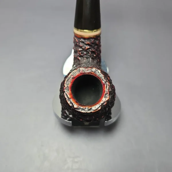 Peterson Emerald 03 Rusticated Bent Apple Estate Briar Pipe, Irish Estates - Image 3