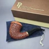 Rinaldo Lithos YY Megas Magnum Rusticated Calabash Estate Briar Pipe, Unsmoked - Image 3