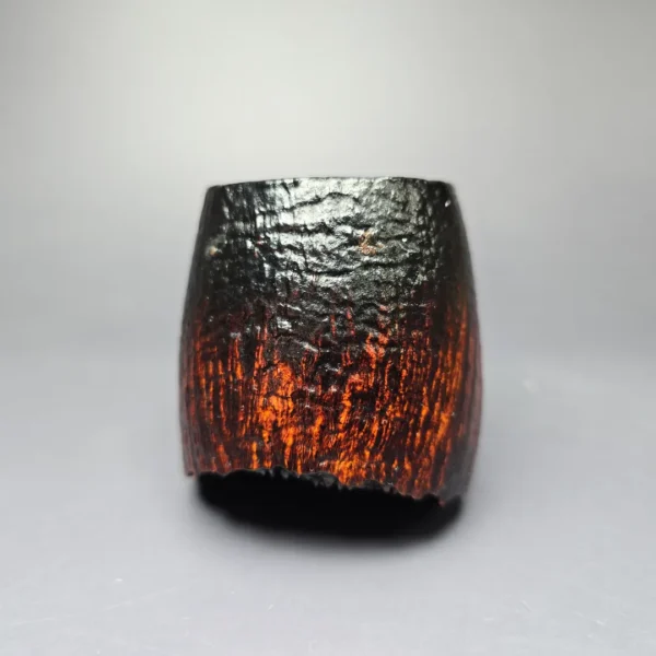 Peder Jeppesen Ida Contrast Sandblasted Volcano Estate Briar Pipe, Danish Estates - Image 3