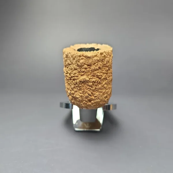 Pipe Tristan Natural Granite Rusticated Billiard w/ Durat Handmade Briar Pipe, New - Image 3