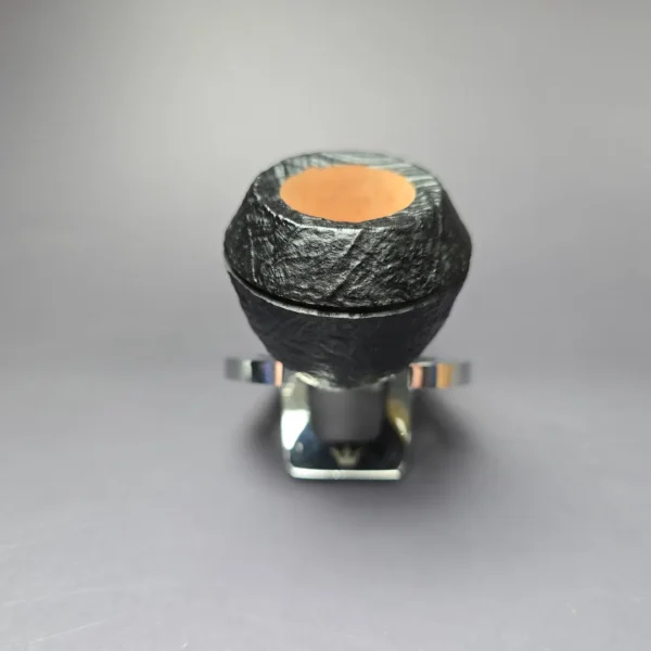 Morgan BlackJack 19 Sandblasted Stubby Rhodesian Estate Briar Pipe, 9mm - Image 3