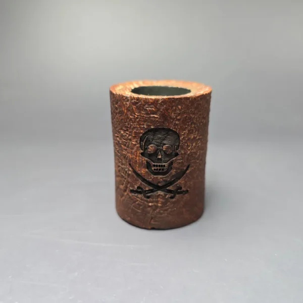 Chacom Pirate 155 Sandblasted Poker Sitter Estate Briar Pipe, Unsmoked, 9mm - Image 3