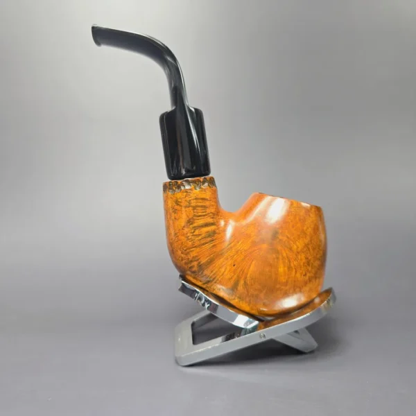 JM Boswell 2012 Spot Carved Oom Paul Estate Briar Pipe, American Estates - Image 4