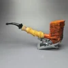 Walt Cannoy 10th Anniversary Cardinal House Hollingsworth Smooth Pickaxe Handmade Briar Pipe, New - Image 4