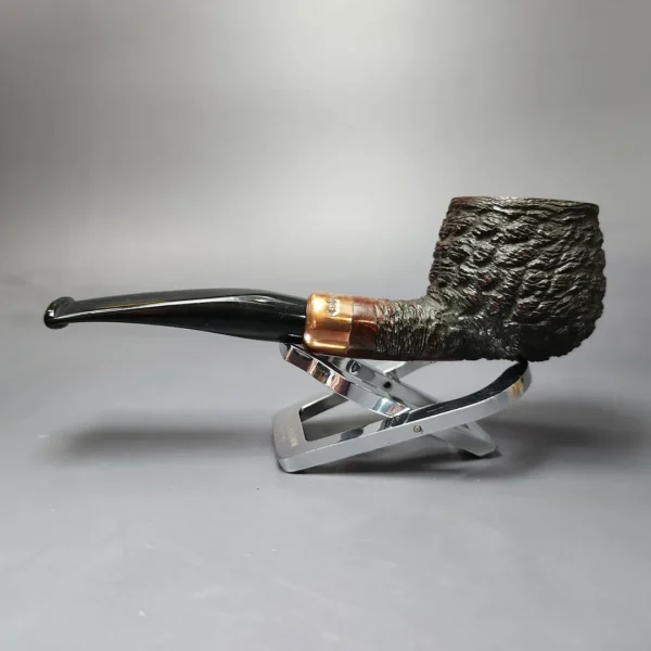 4th Generation (by Ascorti) Forza Grappa 1931 Rusticated Apple Estate Briar Pipe, Unsmoked - Image 4