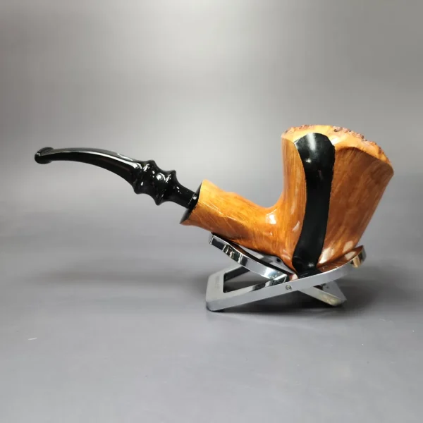 Nording Spiral Natural Smooth Freehand Estate Briar Pipe, Unsmoked - Image 4