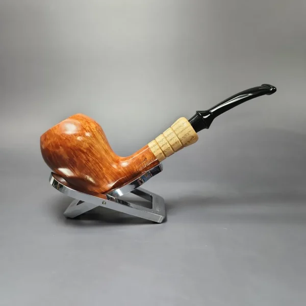 Mimmo Provenzano B Smooth Acorn w/ Olivewood Estate Briar Pipe, Unsmoked - Image 4