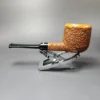 Don Carlos Two Note Partially Rusticated Pot Estate Briar Pipe, Unsmoked - Image 4