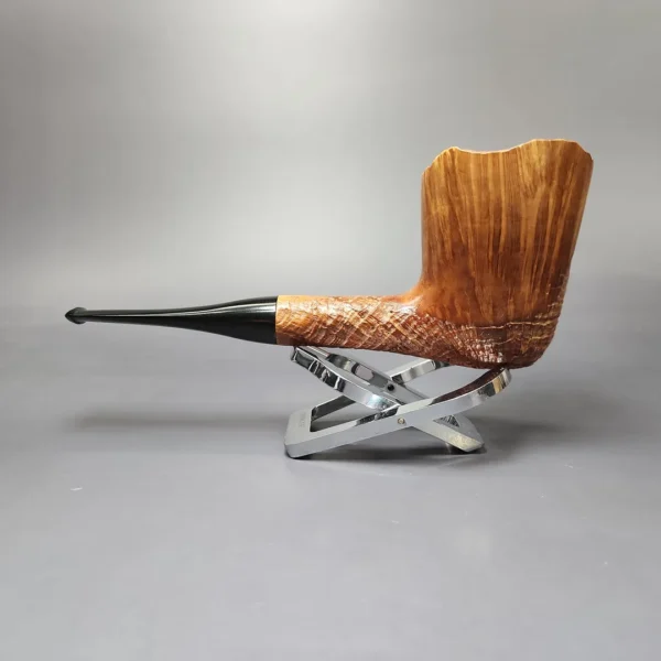 Savinelli XL Partially Sandblasted Freehand 5 Estate Briar Pipe, Italian Estates - Image 4