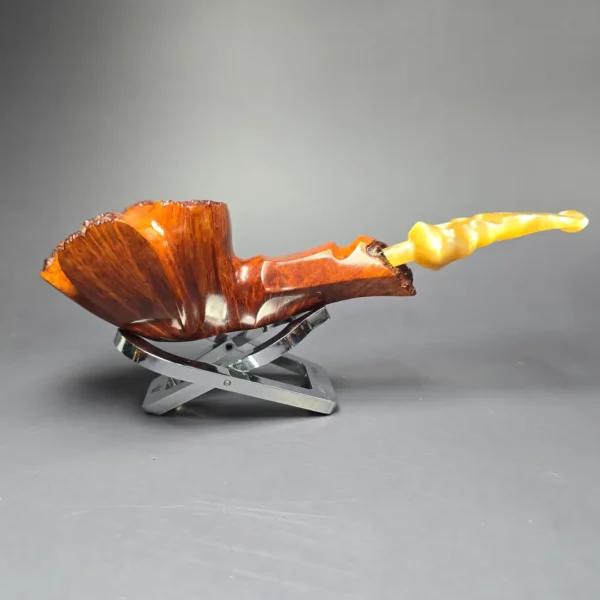 Preben Holm Fancy Grade 300 Smooth Freehand Estate Briar Pipe, Unsmoked - Image 4