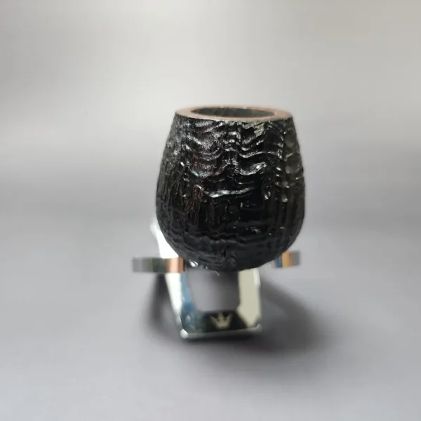 Caminetto Sandblasted Oval Shank Apple Estate Briar Pipe, Italian Estates - Image 4