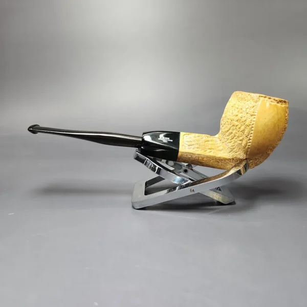 Pioneer Rusticated Bulldog Estate Block Meerschaum Pipe, American Estates - Image 4