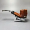 Sasieni 4 Dot Walnut 55 Smooth Bent Pot Estate Briar Pipe, English Estates - Image 4