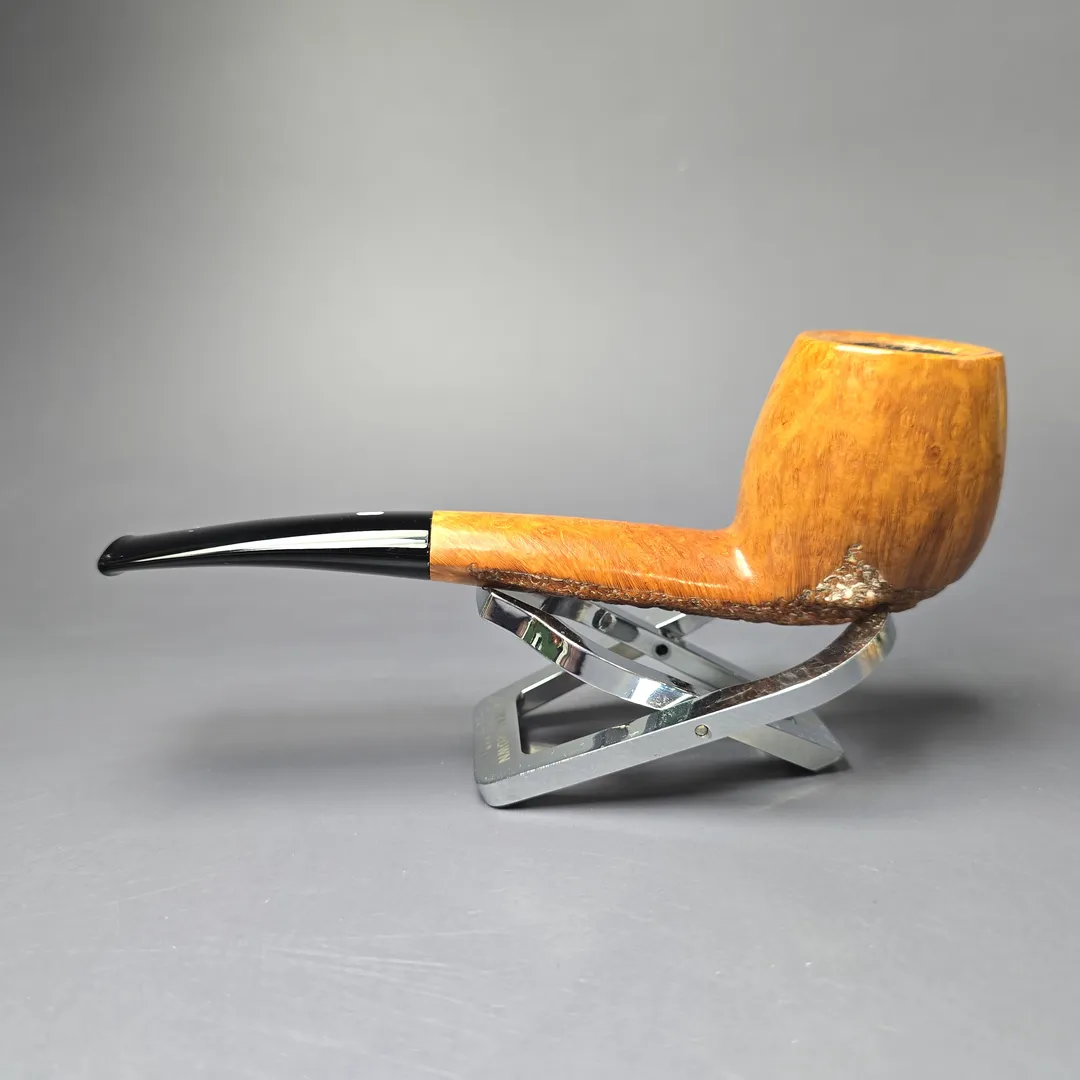 Castello "Castello" 2K Partially Rusticated Canadian Estate Briar Pipe, Italian Estates - Image 4