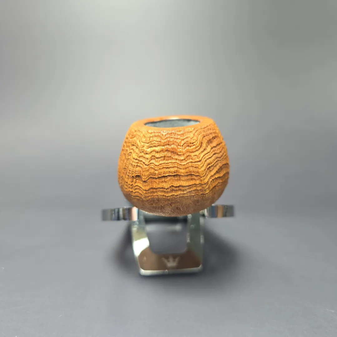 Emiliano Tan Sandblasted Prince w/ Jupati Handmade Briar Pipe, New - Image 4