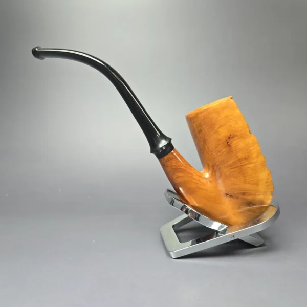 Ed Burak Connoisseur Smooth Oom Paul w/ Plateaux Estate Briar Pipe, Unsmoked - Image 4