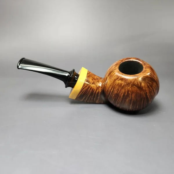 Massimo Damini Smooth Asymmetric Blowfish w/ Boxwood Estate Briar Pipe, Unsmoked - Image 4