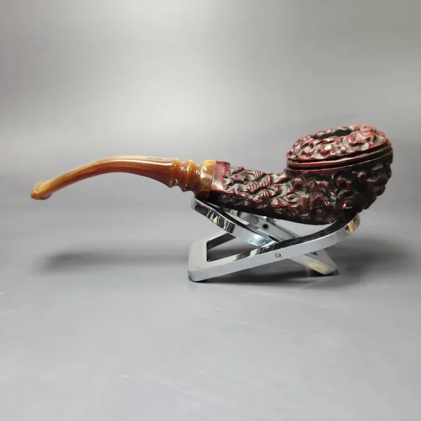 Jobey Perlato 200 Rusticated Bulldog Estate Briar Pipe, American Estates - Image 4