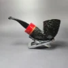 Armellini Botero Reverse Calabash Rusticated Dublin Estate Briar Pipe, Unsmoked - Image 4