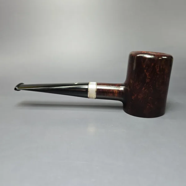 Elwood (Ferndown) Smooth Poker w/ Silver Estate Briar Pipe, English Estates, 9mm - Image 4
