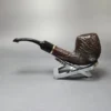 Vauen 5204 Sandblasted Bent Billiard w/ Brass Estate Briar Pipe, Unsmoked, 9mm - Image 4