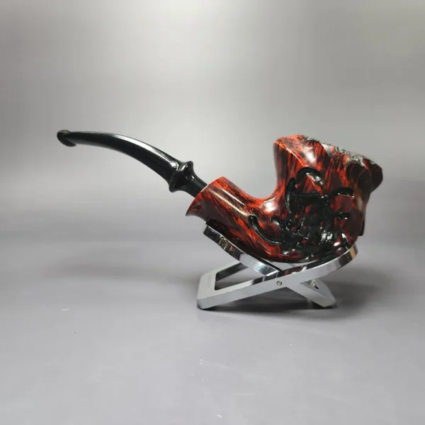 Nording Fantasy Partially Rusticated Freehand Estate Briar Pipe, Unsmoked - Image 4