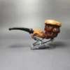 Nording Spruce Cone Partially Rusticated Freehand Estate Briar Pipe, Unsmoked - Image 4