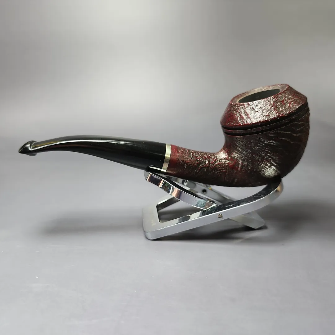 Vauen 5202 Sandblasted Rhodesian w/ Brass Estate Briar Pipe, Unsmoked, 9mm - Image 4