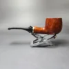 Vauen 3314 Smooth Pot w/ Brass Estate Briar Pipe, Unsmoked, 9mm - Image 4