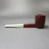 Mina Pipes Sandblasted Panel Billiard Estate Briar Pipe, Unsmoked - Image 4