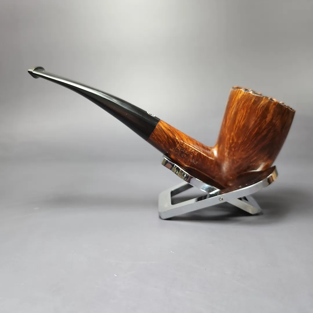 James Upshall A Grade ExL Smooth Stacked Pickaxe Estate Briar Pipe, Unsmoked - Image 5