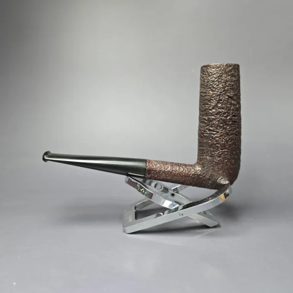 Pipe Dan Dan Shape Chimney 98 Sandblasted Stack Estate Briar Pipe, Danish Estates - Image 4