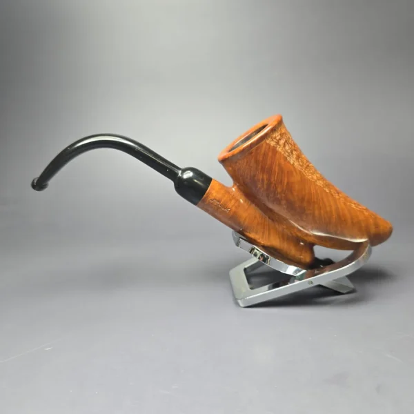 Ed Burak Connoisseur Magnum Partially Rusticated Cavalier Estate Briar Pipe, Unsmoked - Image 4