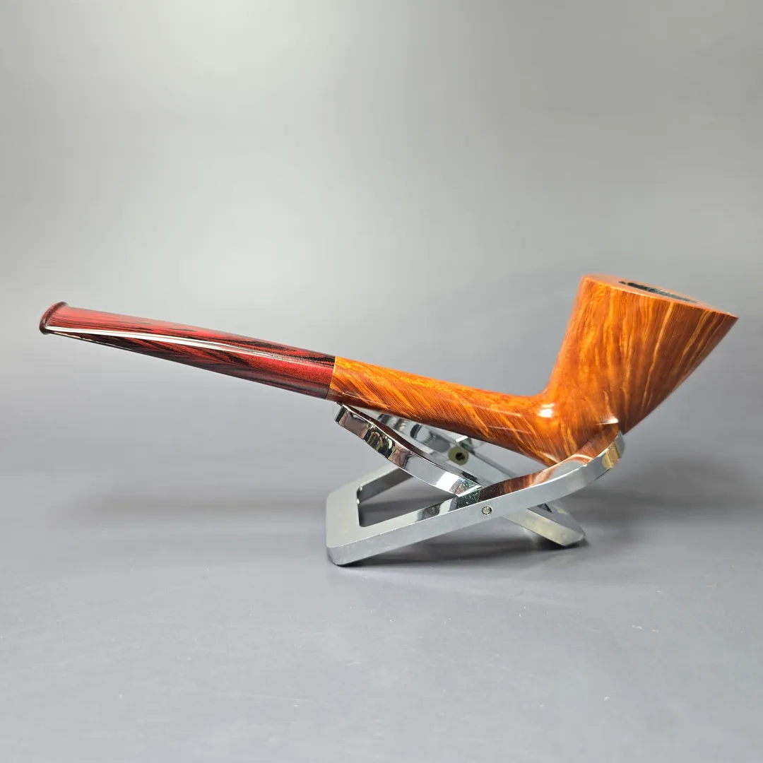 Bruno Nuttens Hand Made Smooth Twiggy Dublin w/ Cumberland Handmade Briar Pipe, New - Image 4