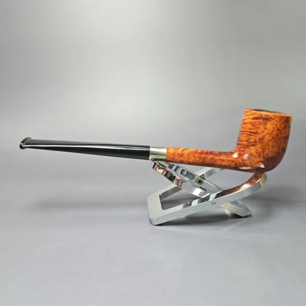 Bruno Nuttens Mini Bing B3 Smooth Billiard w/ Silver Briar Pipe, New - Image 4