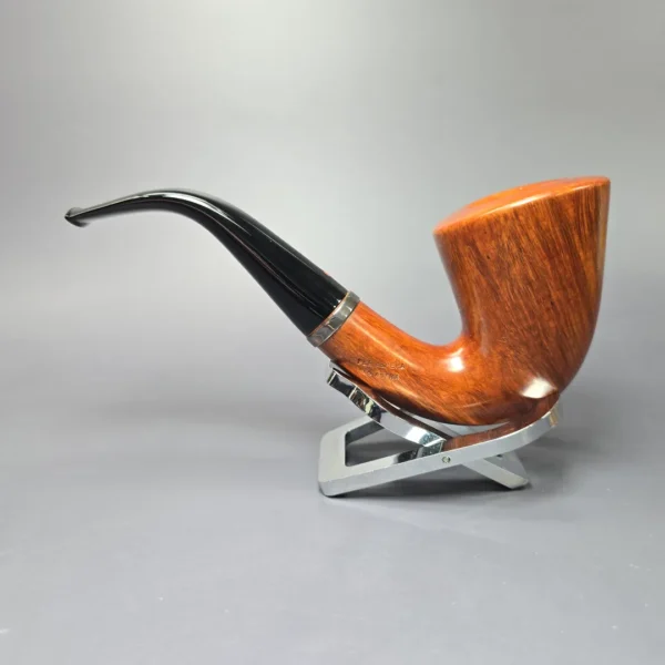 Ser Jacopo Pre-1994 Maxima L2 Smooth Calabash w/ Silver Estate Briar Pipe, Unsmoked - Image 4